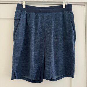 Lululemon T.H.E. Linerless Short 9" Mens M Textured Blue